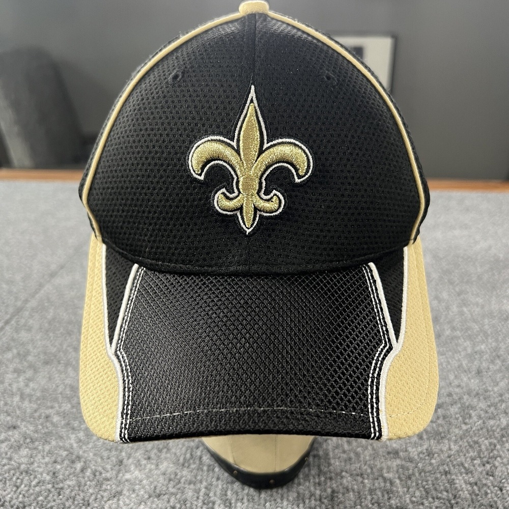 New Orleans‎ Saints Cap Hat Small-Medium Black Gold Who Dey OSFM NFL Football